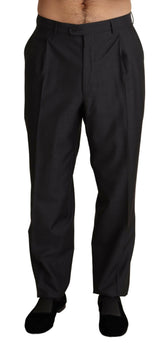 Dolce & Gabbana Gray Wool Blend Formal Trousers Pants -   -  Dolce & Gabbana.